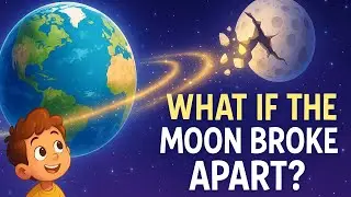 What If the Moon Broke Apart? 🌕 | Fun Science for Kids | #TheDiscoveryClub #SpaceForKids #moonfacts
