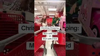 Christmas shopping: Moms with 1 kid VS Moms with 3 kids #momlife #momhumor #christmas2024