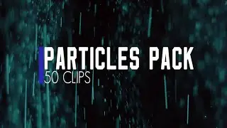 Color Particles Pack. 50 clips. Stock Video