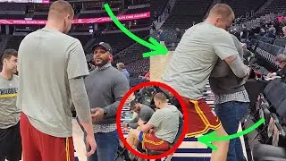 Nikola Jokic had FUNNY REACTION when Jameer  Nelson (his first NBA PG) came to SURPRISE him