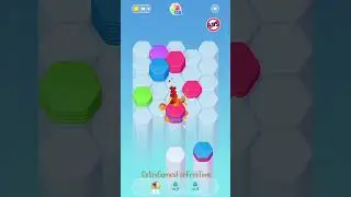 Color Slide - Hexa Puzzle - Level 3 gameplay logic puzzle brain color match sort repaxing ASMR game