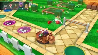 Mario Party 10 Bowser Party #1038 Toad, Luigi, Waluigi, Wario Mushroom Park Master Difficulty