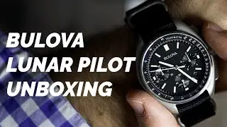 Распаковка часов Bulova Lunar Pilot. Без комментариев. Хронограф. Часы Moon 96B251.