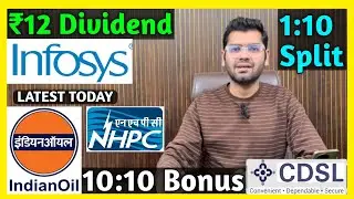 Indian Oil, CDSL, Infosys, NHPC Stocks Declared High Dividend, Bonus & Split