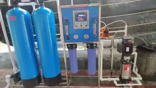 1000LPH DRINKING WATER PLANT FRP WITH 3 TON WATER CHILLER