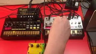 Techno Jam:  Jamuary 2019, Day 19 (Volca Bass and Beats, Patchblocks, Monotron Delay)