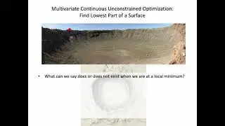 Unconstrained Optimality Conditions