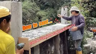 How to cast concrete “limestone stairs and copings “ !