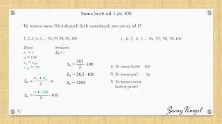 Suma kolejnych liczb od 1 do 100