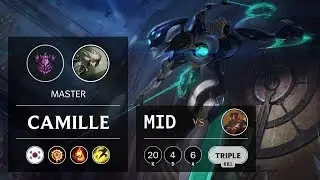 Camille Mid vs Viktor - KR Master Patch 9.22