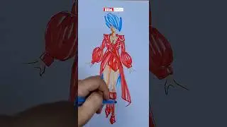2026 Trend: Red Coat + Blue Hair! 🔥 | SSM Fashion #shorts