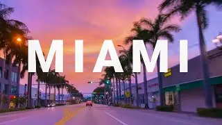 EPIC MIAMI BEACH 4K DRIVE at SUNSET!  (From Hollywood, FL to South Beach's Ocean Drive - Road A1A)