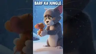 🐍 Barf Ka Jungle | Giant Snow Beast vs Animals | Emotional Jungle Story #shorts  #cartoon #tom
