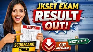JKSET Exam Result OUT | Scorecard, Cut Off ||2026 #jammuuniversity 
