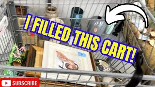 FRESH CARTS AND MASSIVE FINDS| RETRO D&eacute;cor for resale! THRIFT WITH ME| Niknax Etsy EBAY