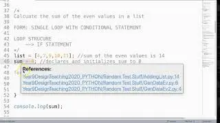 JavaScript Basics - Finding the Sum of Even Elements in List