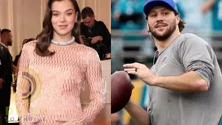 Josh Allen Reacts to Pregnant Hailee Steinfeld&rsquo;s Golden Globes Look After Huge Win