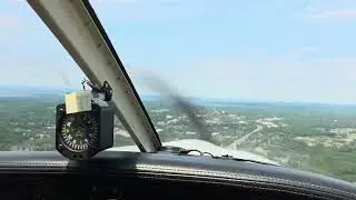 Landing at Burlington Airport (KBTV), Runway 19, in a Piper Dakota (July 19, 2025)