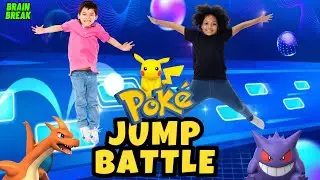 Poke' Jump Tile Battle 2: - Fun Kids Exercise Brain Break | Tile Jump Hop  | Kids Videos For Kids