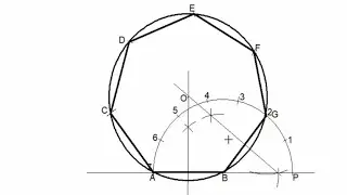 Engineering Drawing || Construction of A Polygon Using The Length Of Given Side.