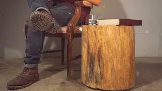 DIY Floating Log End Table | Modern Builds | EP. 4