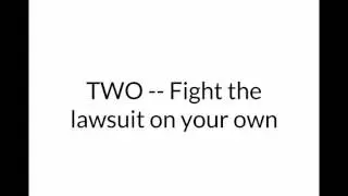 5 options when sued by debt collector Cavalry in Alabama