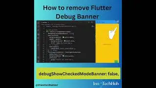 How to remove Flutter Debug Banner Flutter tips & tricks #flutter #flutterdeveloper #fluttertips