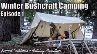 Winter Bushcraft Camping - Holiday Marathon Episode 1