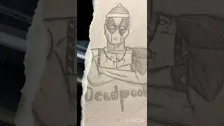Drawing Everyday Dec. 04 2022 #drawing #deadpool #christmas #learning