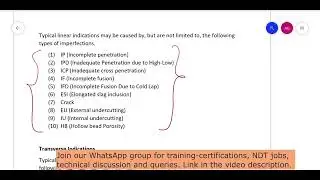 API 1104 Ultrasonic testing Indication classification & acceptance criteria Part 2