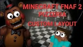 Minecraft Fnaf 2 pizzeria custom layout!