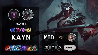 Kayn Mid vs Corki - EUW Master Patch 11.24b
