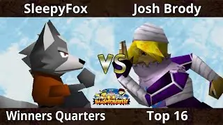 Smashtoberfest 2022 - Josh Brody (Sheik) Vs. Sleepy Fox (Wolf) SSB64 Smash Remix Tournament