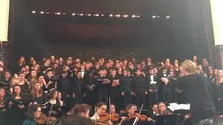 Boston Latin School Concert Choir, Wellesley High Choir and Handel and Haydn Society performance.
