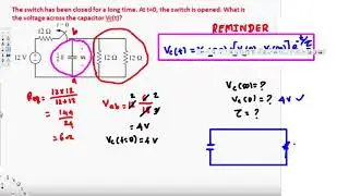 Example - Transient Analysis 1st order circuit  - Circuit Analysis