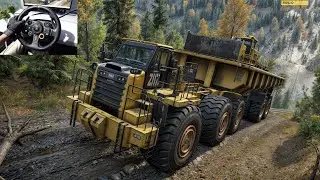 SnowRunner - Transporting CAT 120M Motor Grader With Z2 CAT 770Z Dump Truck | Logitech G29 | #657