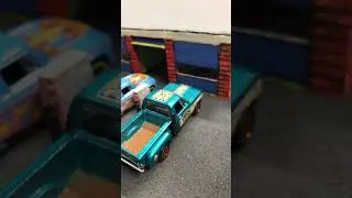 Hot Wheels scratch built Carwash pay station.