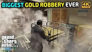 GTA 5 - BIGGEST GOLD ROBBERY $200 MILLION 🤑🤑🤑 | GAMEPLAY