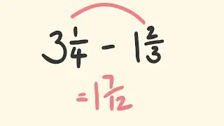 Fractions subtraction trick - the fast way!