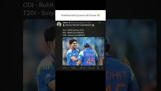 Future All Format Captain 🇮🇳🔥 #cricket #india #shubmangill #indiancricketer #viral#shorts #trending
