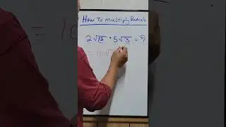 How To Multiply Radicals #math #mathematics #maths #multiplication