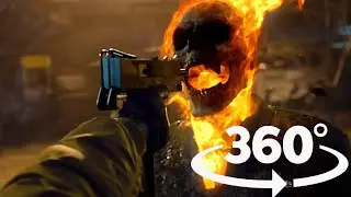 VR 360&deg;  Ghost Rider Spirit of Vengeance Fight Scene