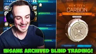 *TITANIUM WHITE ZOMBAS* | Blind Trading With Fans in Rocket League + INSANE DONATION!