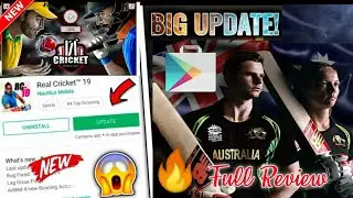 Full Review | Real Cricket 19 New Update V 2.8 Full Review | New Commentry, Batting Style, Animation