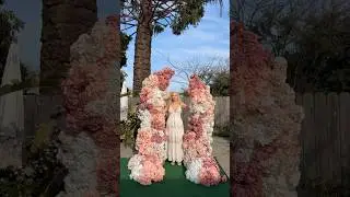 Hydrangea flower arch diy