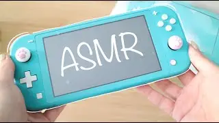 |ASMR ITA| TRACING & TAPPING ON MY NINTENDO SWITCH LITE!