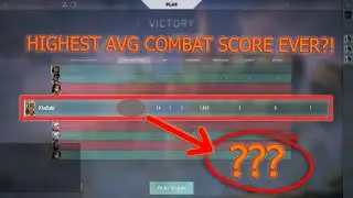 HIGHEST AVG COMBAT SCORE EVER?! | VALORANT Montage | KhaSabi