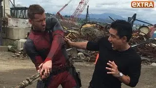 Exclusive! 'Extra' on the 'Deadpool' Set with Ryan Reynolds