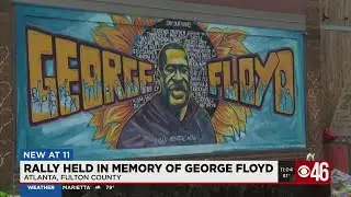 Demonstrators in Atlanta march for justice on one year anniversary of George Floyd's death