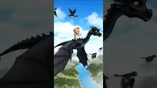 Dragon Dance Song for Kids 🐉 | Cute Flying Dragon Cartoon | How to Train Your Dragon Nursery Rhymes